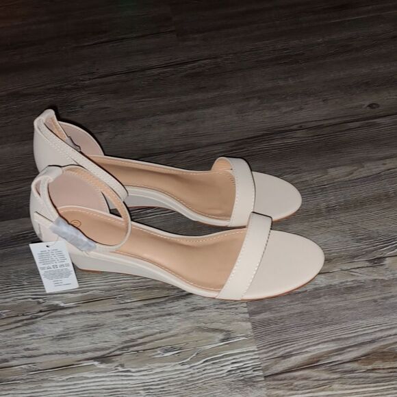 mysoft Women's Open Toe Ankle Strap Low Wedge Sandals Formal  Dress Shoes  Sz 11 - Picture 5 of 9